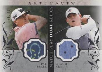 2021 Upper Deck Artifacts - Match Play Dual #MP-PS Pat Perez / Si Woo Kim Front