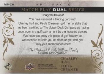 2021 Upper Deck Artifacts - Match Play Dual Premium #MP-CH Charley Hull / Paula Creamer Back