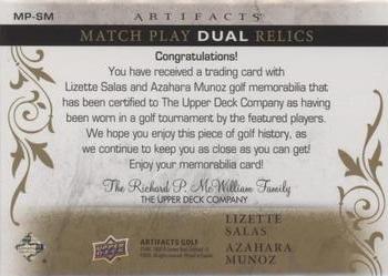 2021 Upper Deck Artifacts - Match Play Dual Premium #MP-SM Lizette Salas / Azahara Munoz Back