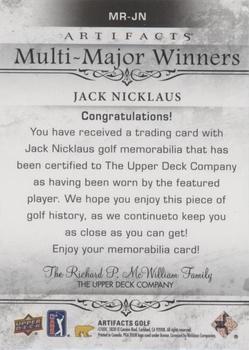 2021 Upper Deck Artifacts - Multi-Major Winners #MR-JN Jack Nicklaus Back