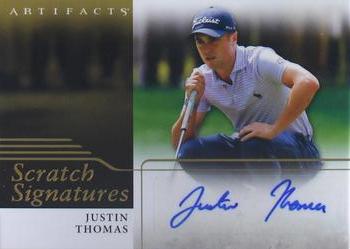 2021 Upper Deck Artifacts - Scratch Signatures #SS-JT Justin Thomas Front