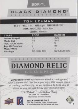 2021 Upper Deck Artifacts - Black Diamond Relics #BDR-TL Tom Lehman Back