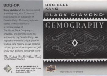 2021 Upper Deck Artifacts - Black Diamond Gemography #BDG-DK Danielle Kang Back