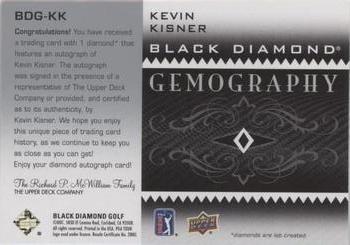 2021 Upper Deck Artifacts - Black Diamond Gemography #BDG-KK Kevin Kisner Back
