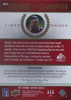 2021 Upper Deck Artifacts - Course of a Champion #CA-3 Tiger Woods Back
