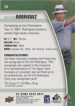 2021 SP Game Used - Red #14 Chi-Chi Rodriguez Back