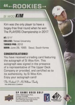 2021 SP Game Used - Red #44 Si Woo Kim Back