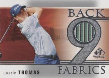 2021 SP Game Used - Back 9 Fabrics #B9-JT Justin Thomas Front