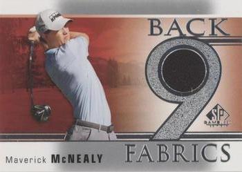 2021 SP Game Used - Back 9 Fabrics #B9-MM Maverick McNealy Front