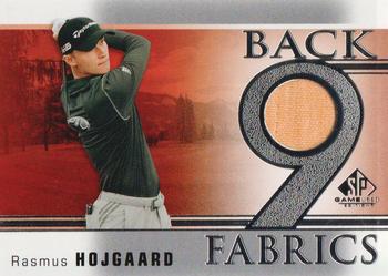 2021 SP Game Used - Back 9 Fabrics #B9-RH Rasmus Hojgaard Front