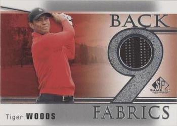 2021 SP Game Used - Back 9 Fabrics #B9-TW Tiger Woods Front