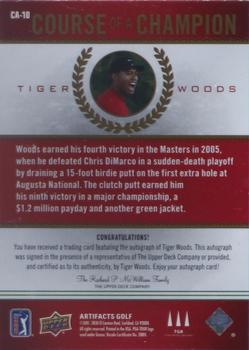 2021 SP Game Used - Course of a Champion #CA-10 Tiger Woods Back
