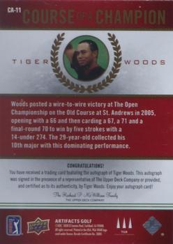 2021 SP Game Used - Course of a Champion #CA-11 Tiger Woods Back