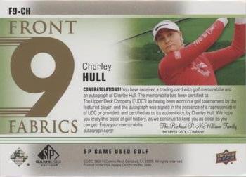 2021 SP Game Used - Front 9 Fabrics Spectrum #F9-CH Charley Hull Back