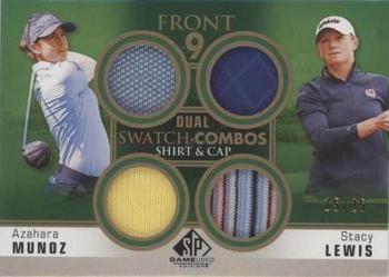 2021 SP Game Used - Front 9 Dual Swatch Combos #F92-AS Azahara Munoz / Stacy Lewis Front