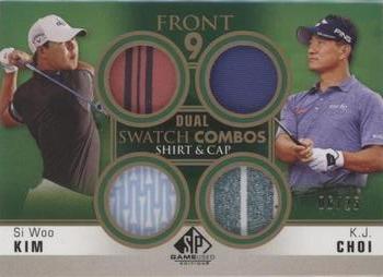 2021 SP Game Used - Front 9 Dual Swatch Combos #F92-CK Si Woo Kim / K.J. Choi Front