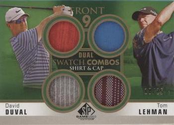 2021 SP Game Used - Front 9 Dual Swatch Combos #F92-DT David Duval / Tom Lehman Front