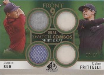 2021 SP Game Used - Front 9 Dual Swatch Combos #F92-FS Justin Suh / Dylan Frittelli Front
