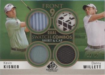 2021 SP Game Used - Front 9 Dual Swatch Combos #F92-KW Danny Willett / Kevin Kisner Front