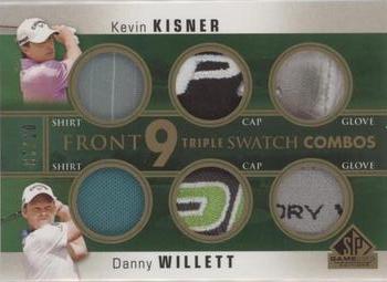 2021 SP Game Used - Front 9 Triple Swatch Combos #F93-KW Kevin Kisner / Danny Willett Front
