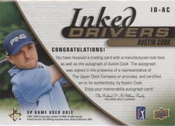 2021 SP Game Used - Inked Drivers #ID-AC Austin Cook Back