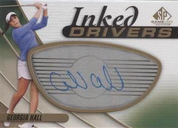 2021 SP Game Used - Inked Drivers #ID-GH Georgia Hall Front