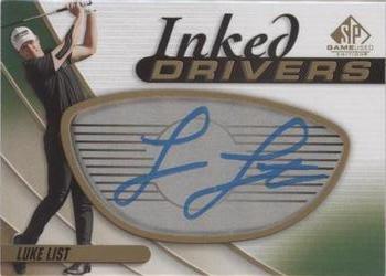 2021 SP Game Used - Inked Drivers #ID-LL Luke List Front