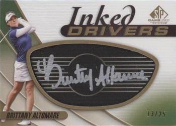2021 SP Game Used - Inked Drivers Black #ID-BA Brittany Altomare Front