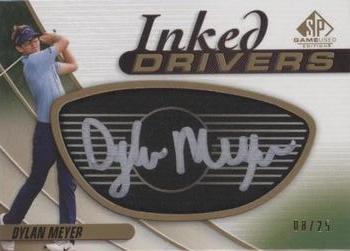 2021 SP Game Used - Inked Drivers Black #ID-DM Dylan Meyer Front