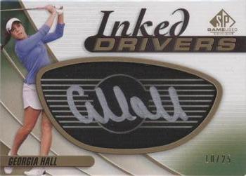 2021 SP Game Used - Inked Drivers Black #ID-GH Georgia Hall Front