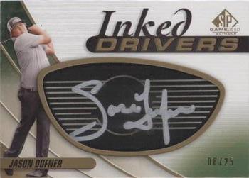 2021 SP Game Used - Inked Drivers Black #ID-JD Jason Dufner Front
