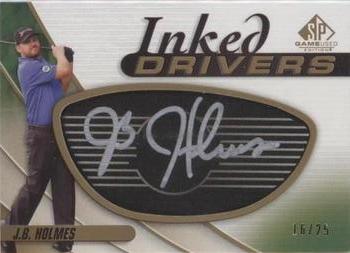 2021 SP Game Used - Inked Drivers Black #ID-JH J.B. Holmes Front