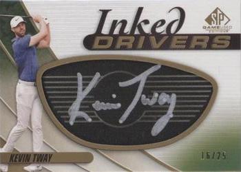 2021 SP Game Used - Inked Drivers Black #ID-KT Kevin Tway Front