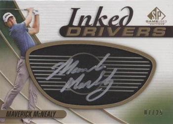 2021 SP Game Used - Inked Drivers Black #ID-MM Maverick McNealy Front