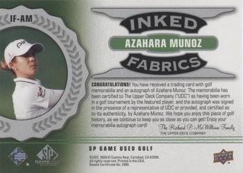 2021 SP Game Used - Inked Fabrics #IF-AM Azahara Munoz Back