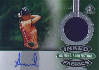 2021 SP Game Used - Inked Fabrics #IF-AS Annika Sorenstam Front