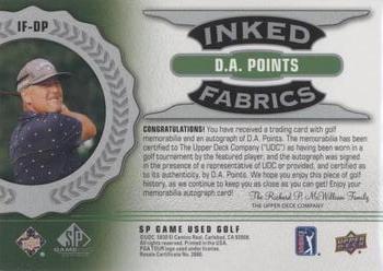 2021 SP Game Used - Inked Fabrics #IF-DP D.A. Points Back