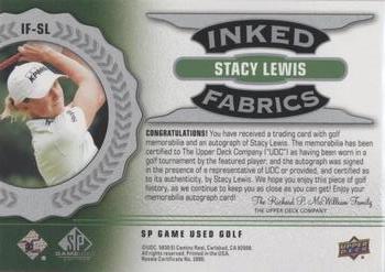 2021 SP Game Used - Inked Fabrics #IF-SL Stacy Lewis Back