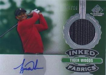 2021 SP Game Used - Inked Fabrics #IF-TW Tiger Woods Front