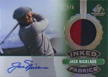 2021 SP Game Used - Inked Fabrics Spectrum #IF-JN Jack Nicklaus Front