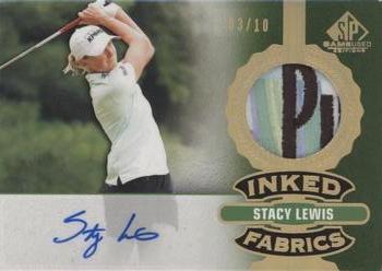 2021 SP Game Used - Inked Fabrics Spectrum #IF-SL Stacy Lewis Front