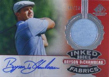 2021 SP Game Used - Inked Rookie Fabrics #IRF-BD Bryson DeChambeau Front