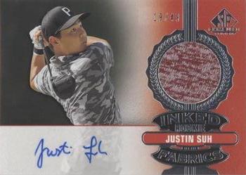 2021 SP Game Used - Inked Rookie Fabrics #IRF-JS Justin Suh Front