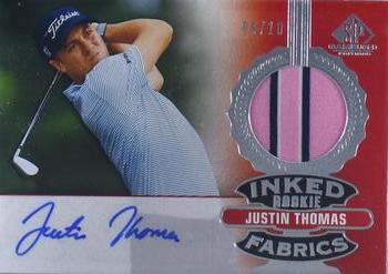 2021 SP Game Used - Inked Rookie Fabrics #IRF-JT Justin Thomas Front