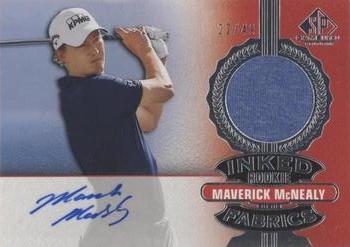 2021 SP Game Used - Inked Rookie Fabrics #IRF-MM Maverick McNealy Front