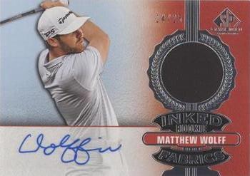2021 SP Game Used - Inked Rookie Fabrics #IRF-MW Matthew Wolff Front