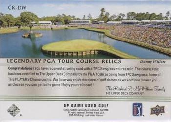 2021 SP Game Used - Legendary Course Relics #CR-DW Danny Willett Back