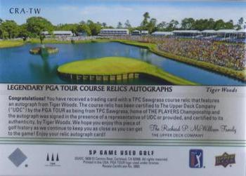 2021 SP Game Used - Legendary Course Relics Autographs #CRA-TW Tiger Woods Back