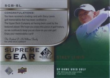 2021 SP Game Used - Supreme Gear #SGB-SL Stacy Lewis Back