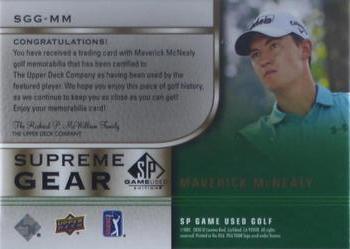 2021 SP Game Used - Supreme Gear #SGG-MM Maverick McNealy Back